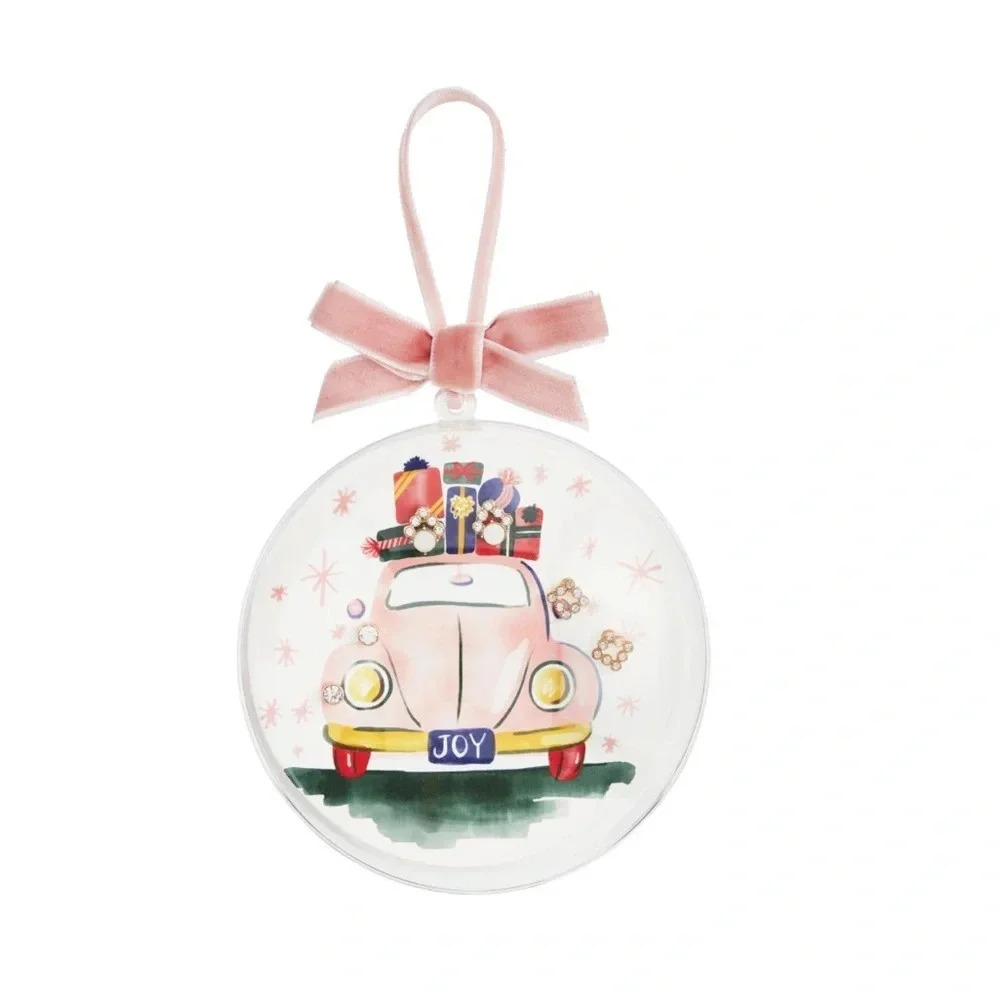 Mud Pie Women's Holiday Ornament Earrings, Car, One Size